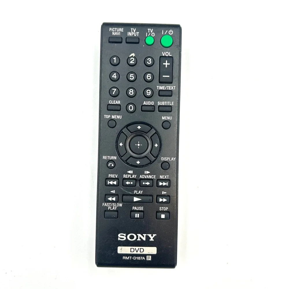 Sony RMT-D187A OEM DVD CD Player Remote Control DVP-SR500H SR200P Tested